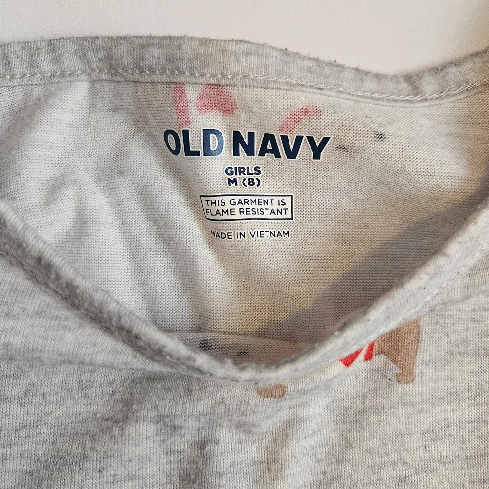 Old Navy Girls Dog Dachshund Pajamas Medium